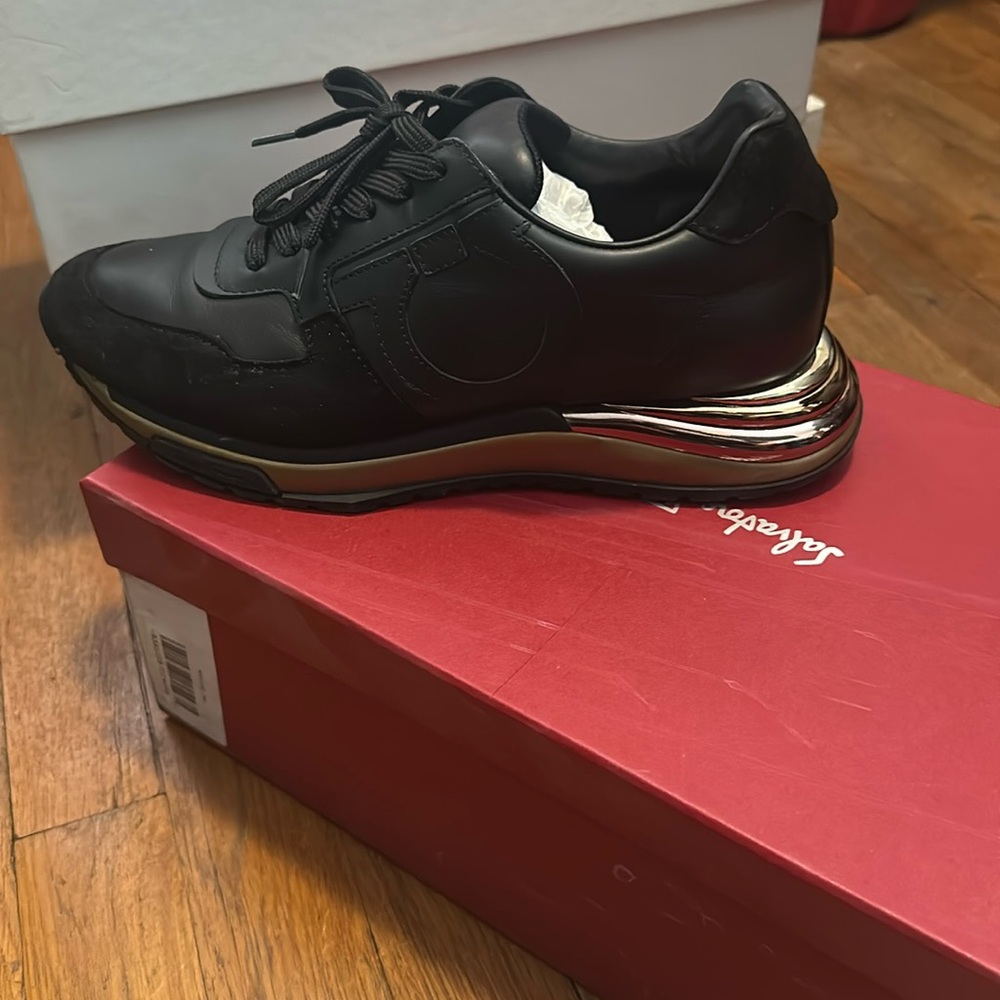 Ferragamo sneakers. With dust bag and box. Size 9.5